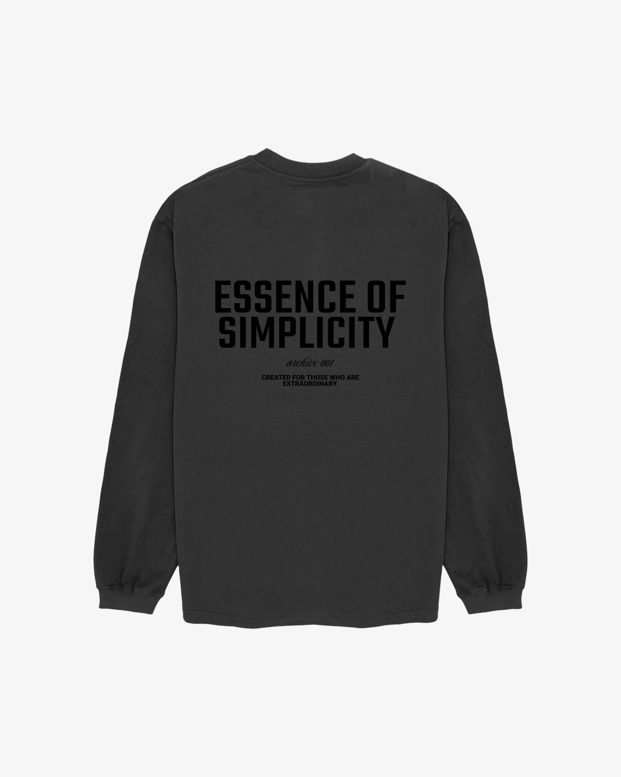 Arch.001 Ebony Long Sleeve Tee